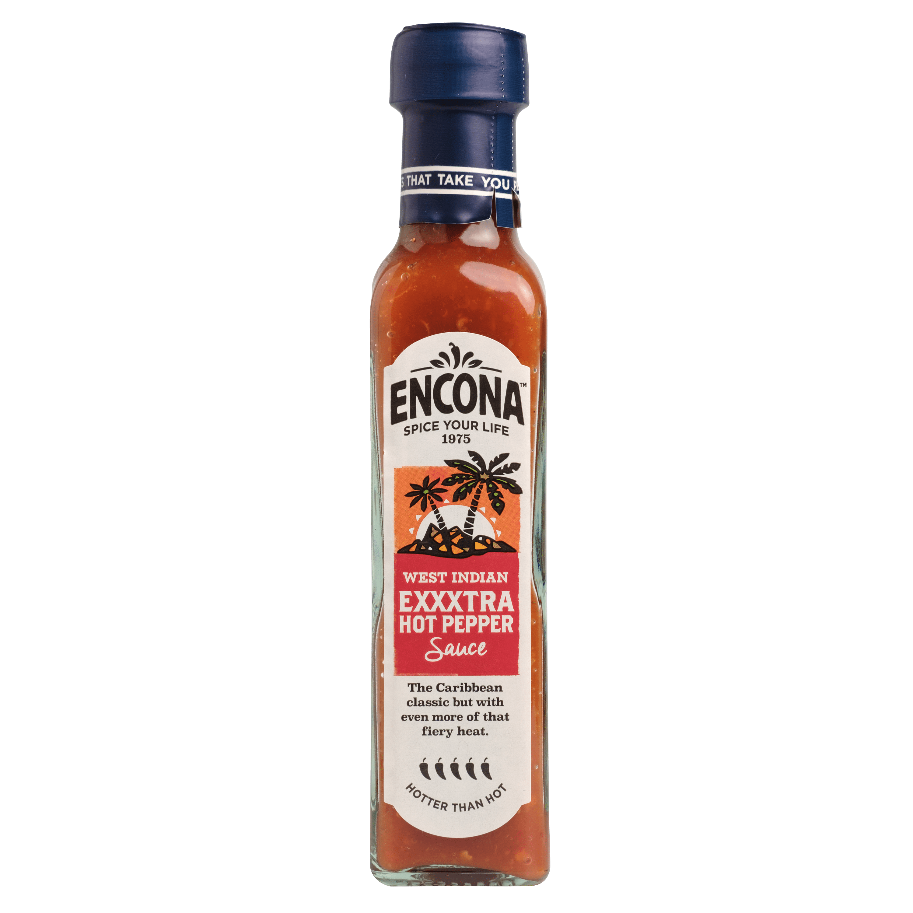 Encona Extra hot pepper sauce Fles 150 g