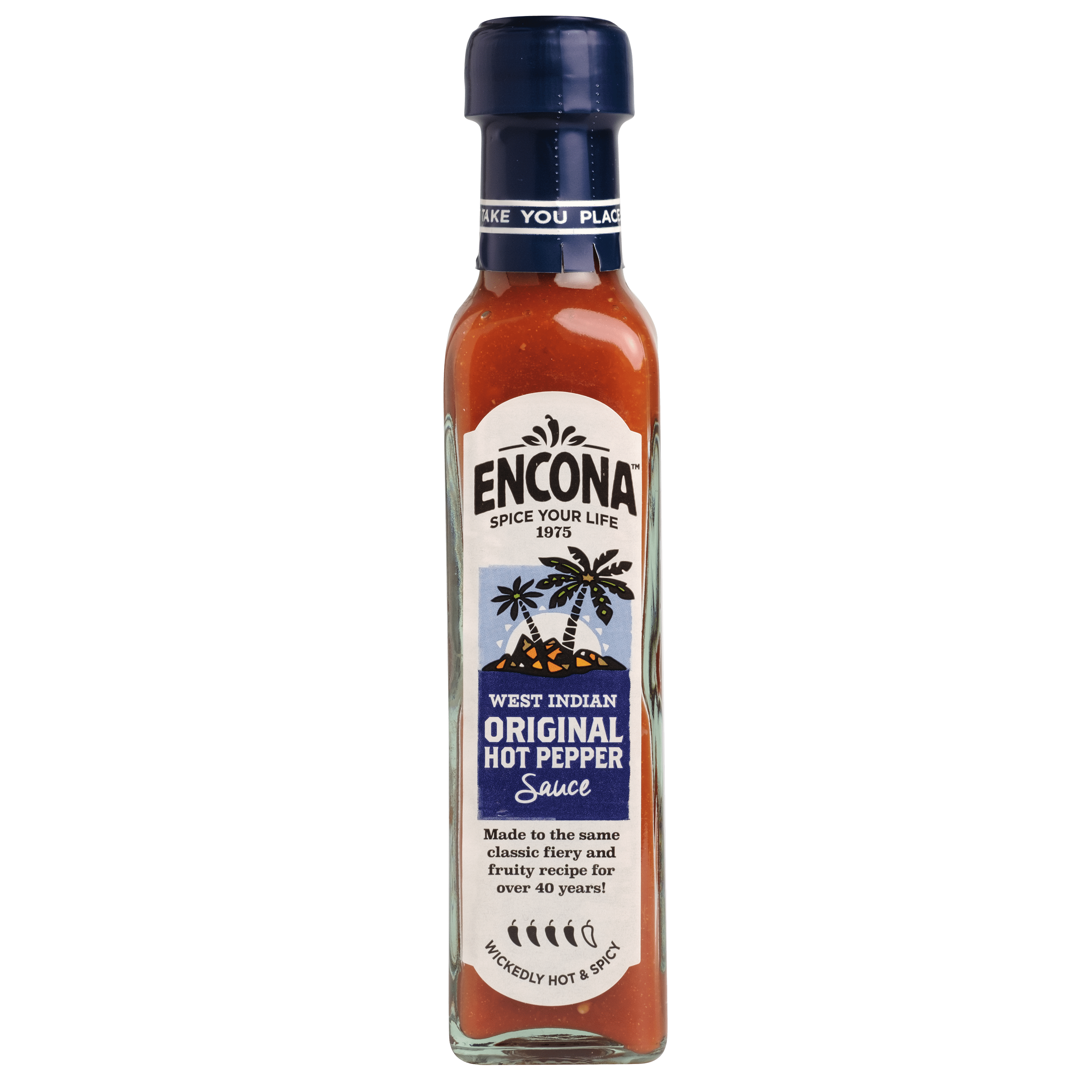 Encona West Idian original hot pepper Fles 150 g