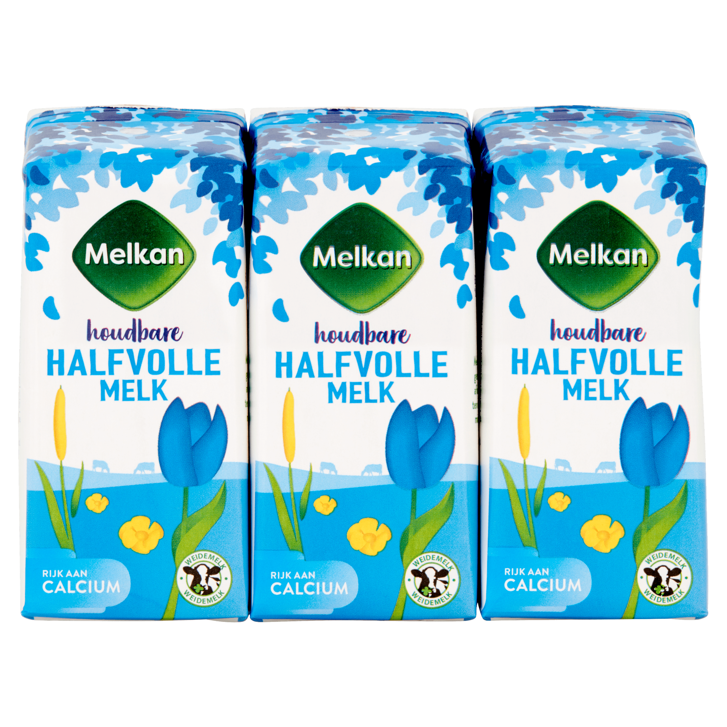 Melkan Houdbare halfvolle melk 6x200ml Set 1200 ml