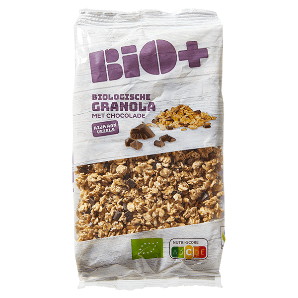 BIO+ Granola pure chocolade Zak 350 g