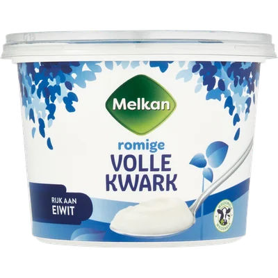 Melkan Volle kwark Kuipje 500 g