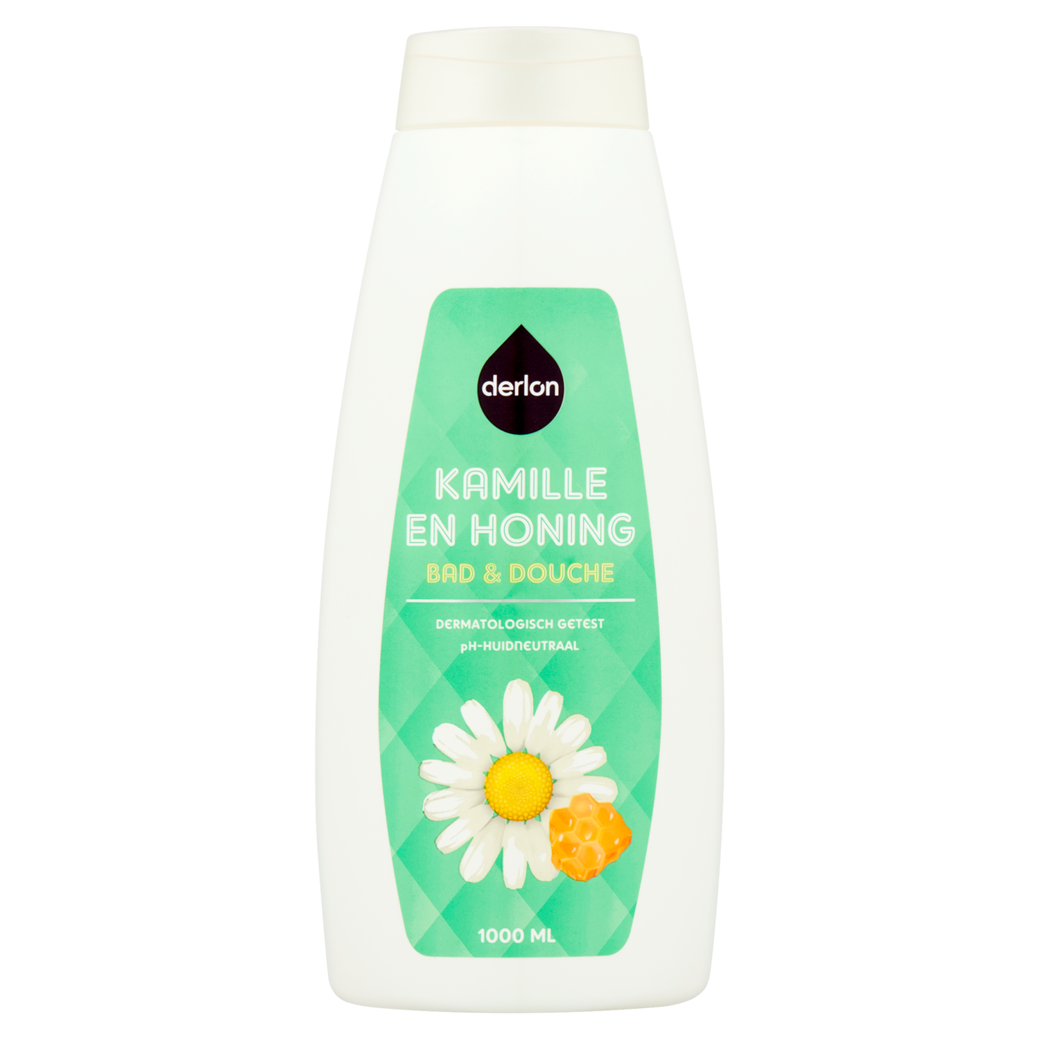Derlon Bad en douchegel kamille en honing Fles 1000 ml