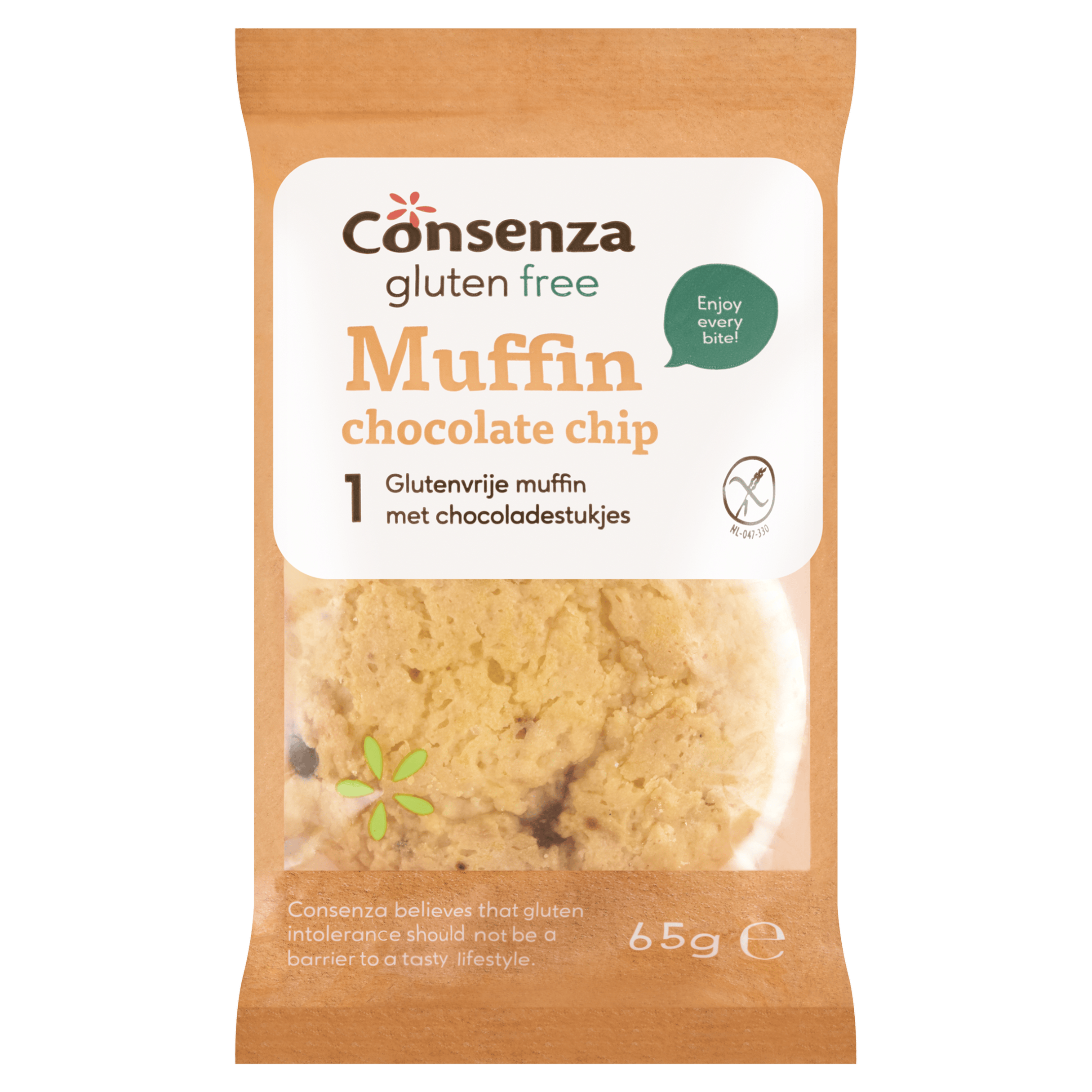 Consenza GV Muffin white choco chip Blister 65 g