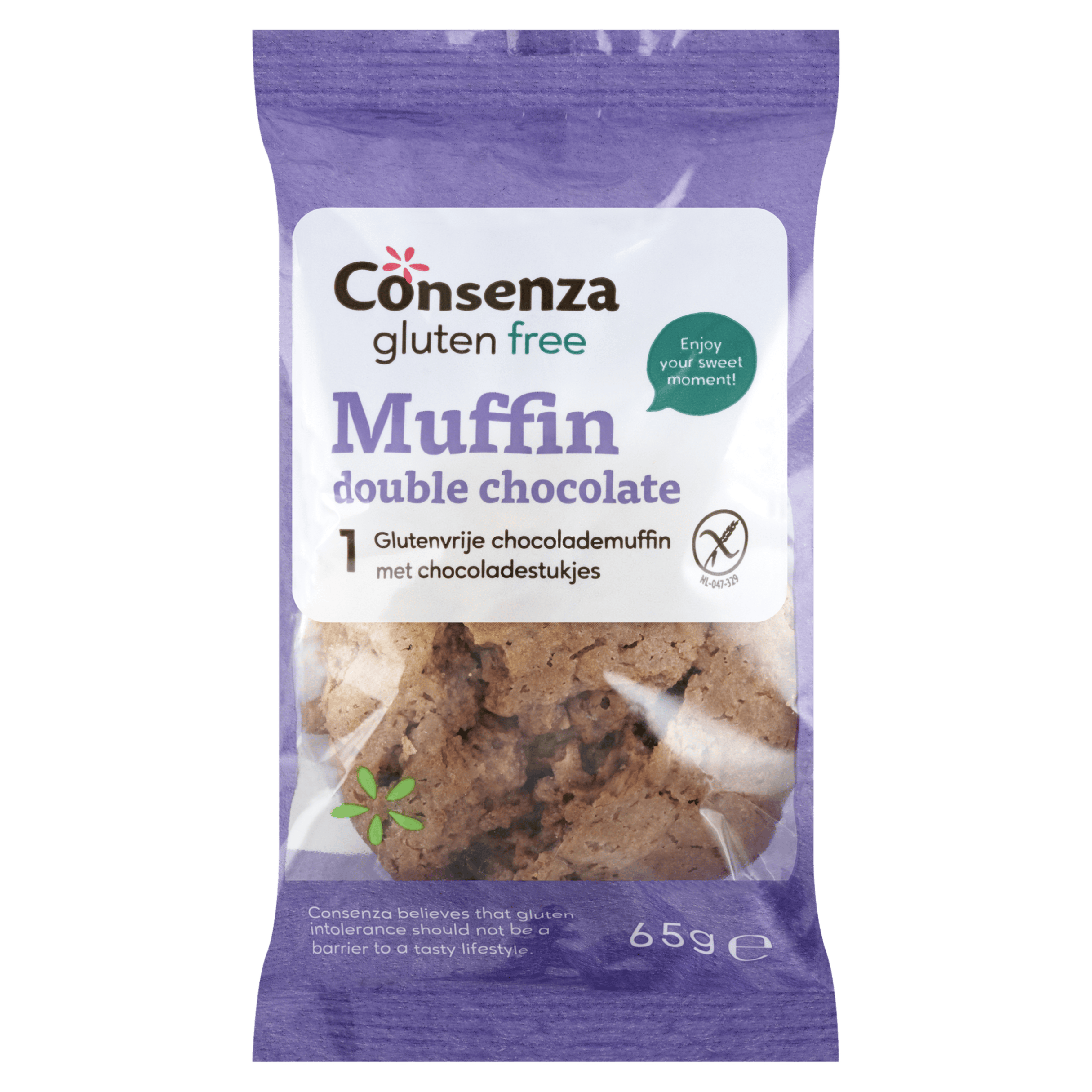Consenza GV Muffin dark choco chip Blister 65 g