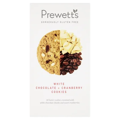 Prewetts Prewetts Choco Wit Cranberry cookie Doos 150 g