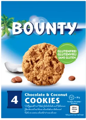 Bounty Bounty glutenvrije cookies Wikkel 120 g