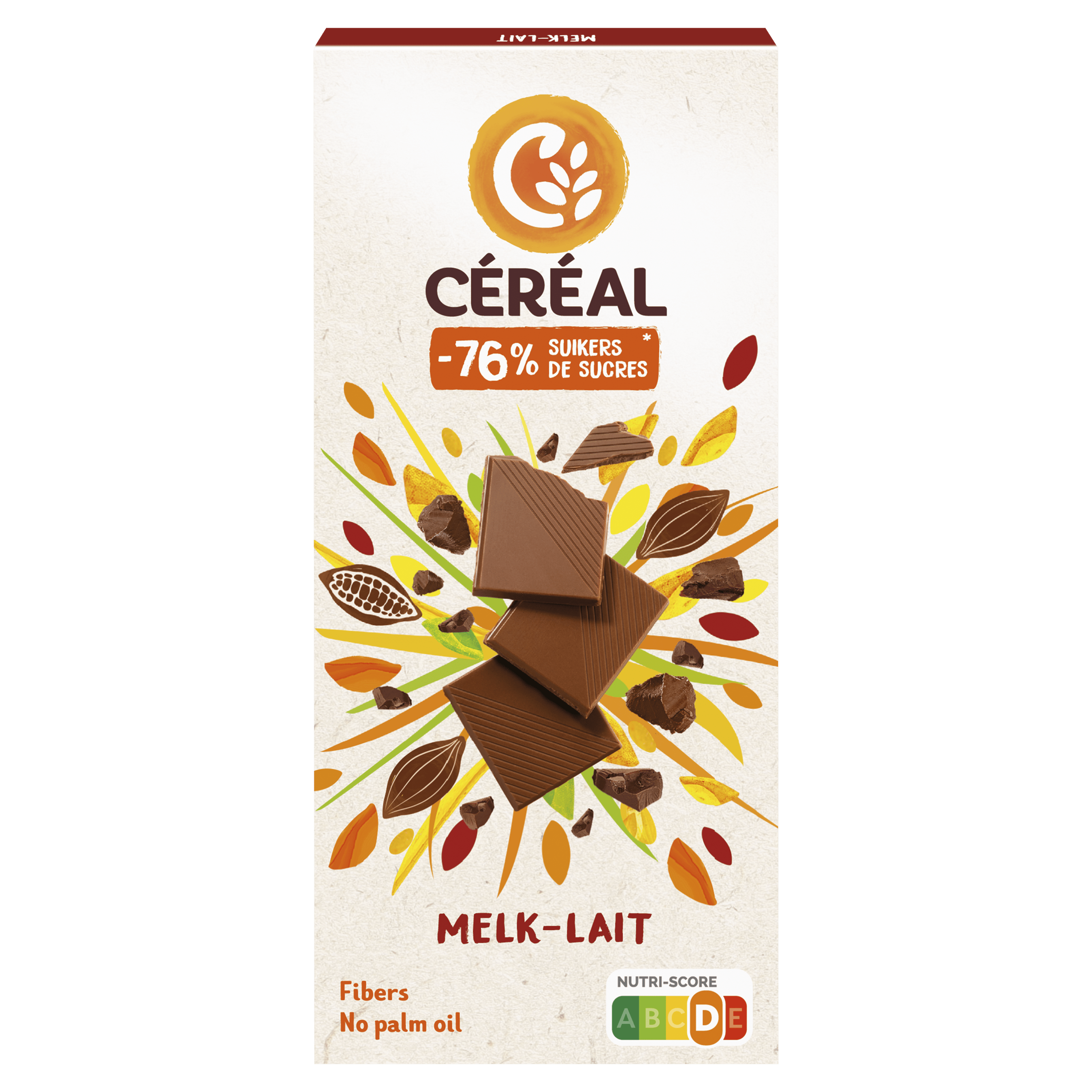 Cereal Tablet choc melk malt Doos 80 g