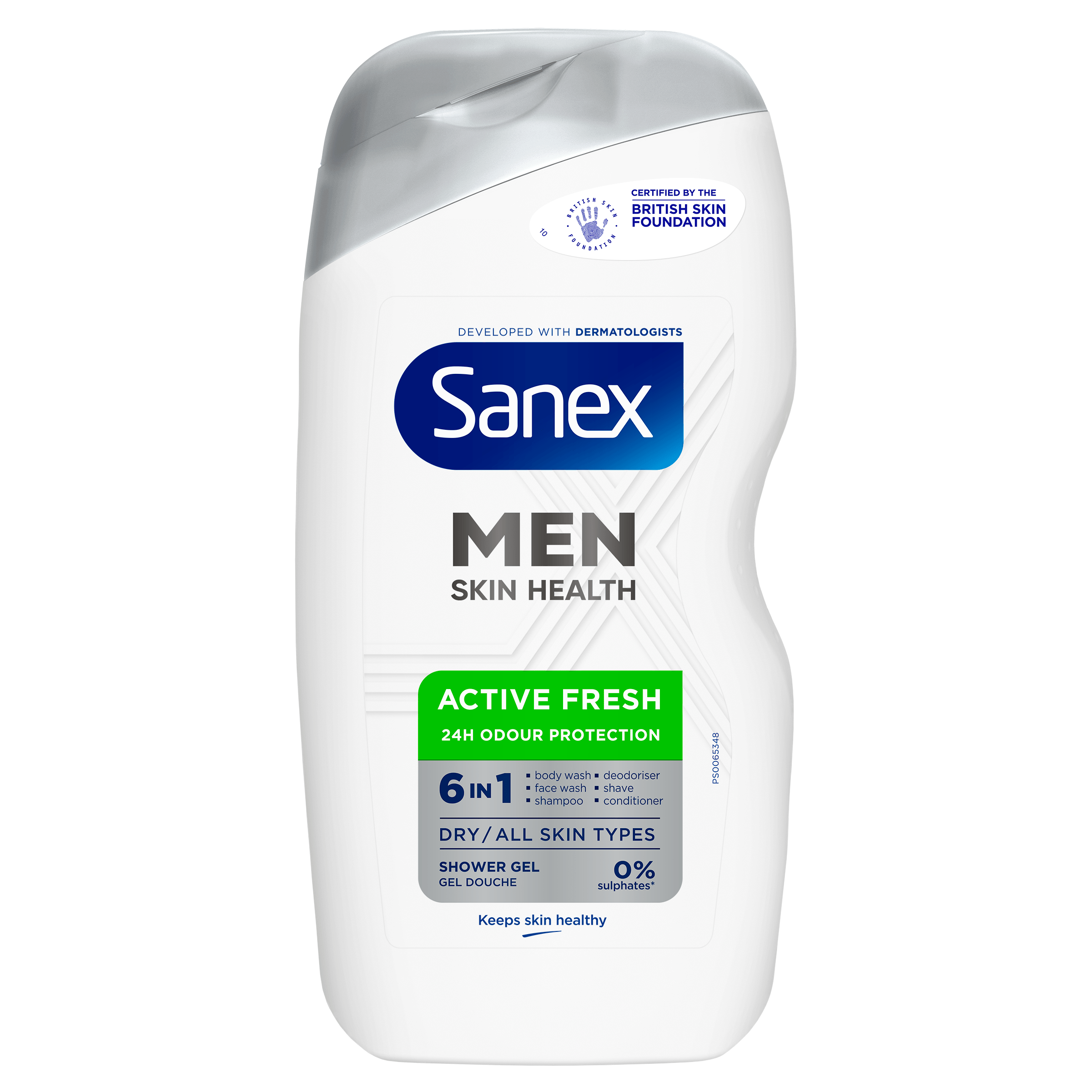 Sanex Douche men active fresh Fles 400 ml