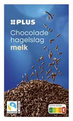 PLUS Chocoladehagelslag melk Fairtrade Doos 400 g