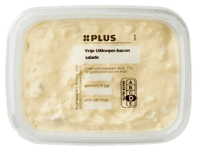 PLUS Witte baguette eiersalade met bacon Stuk 1 st