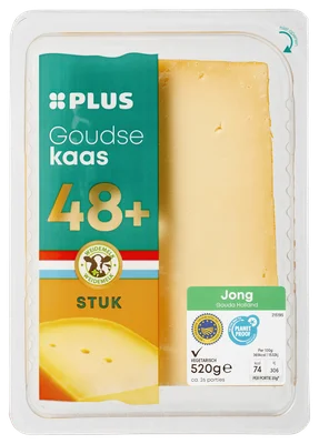 PLUS Goudse jong 48+ stuk Tray 520 g