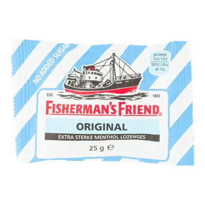 Fisherman's Friends Original Extra Sterk suikervrij single Zak 25 g