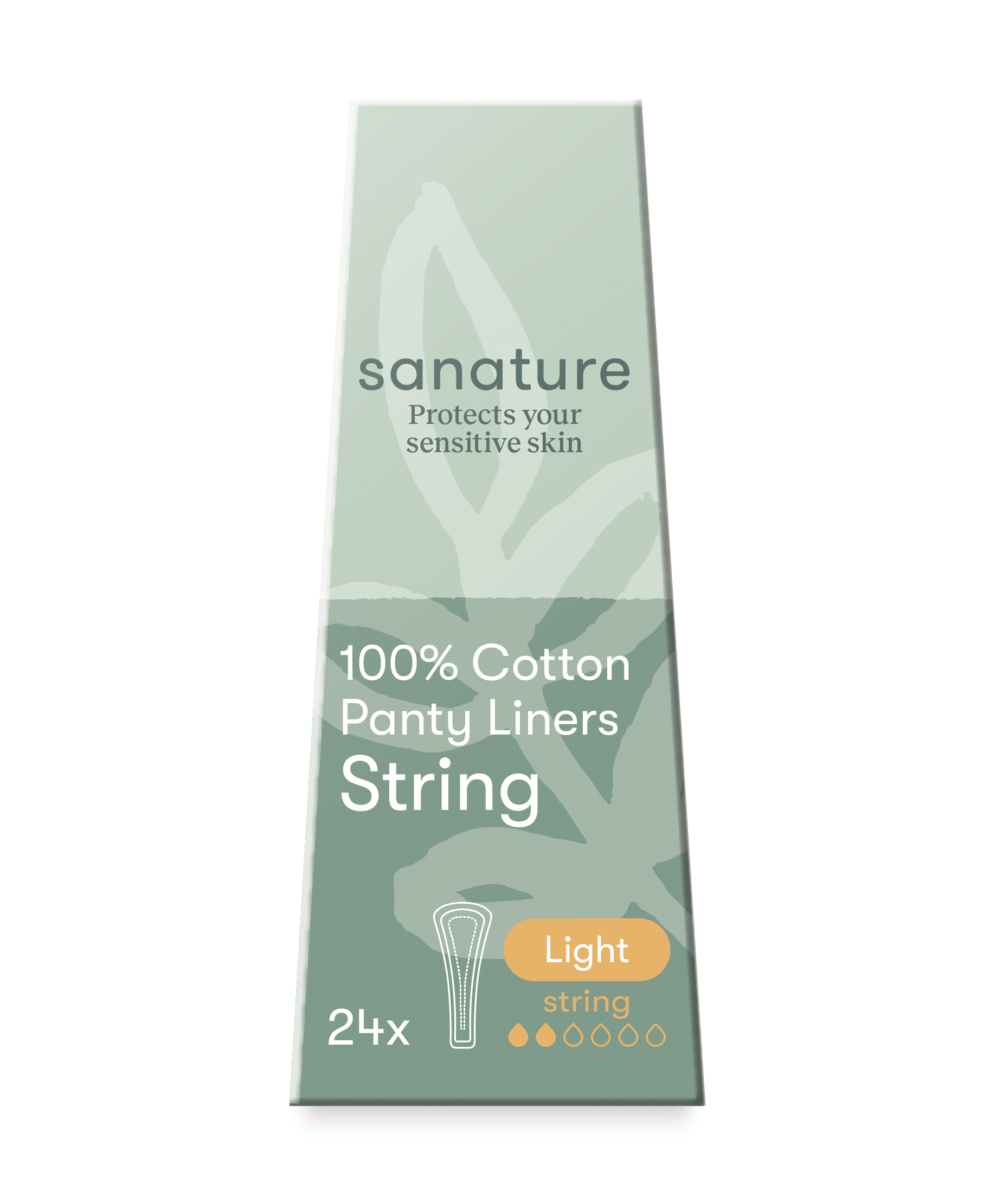 Sanature 100% cotton inlegkruisjes light string Doos 24 st