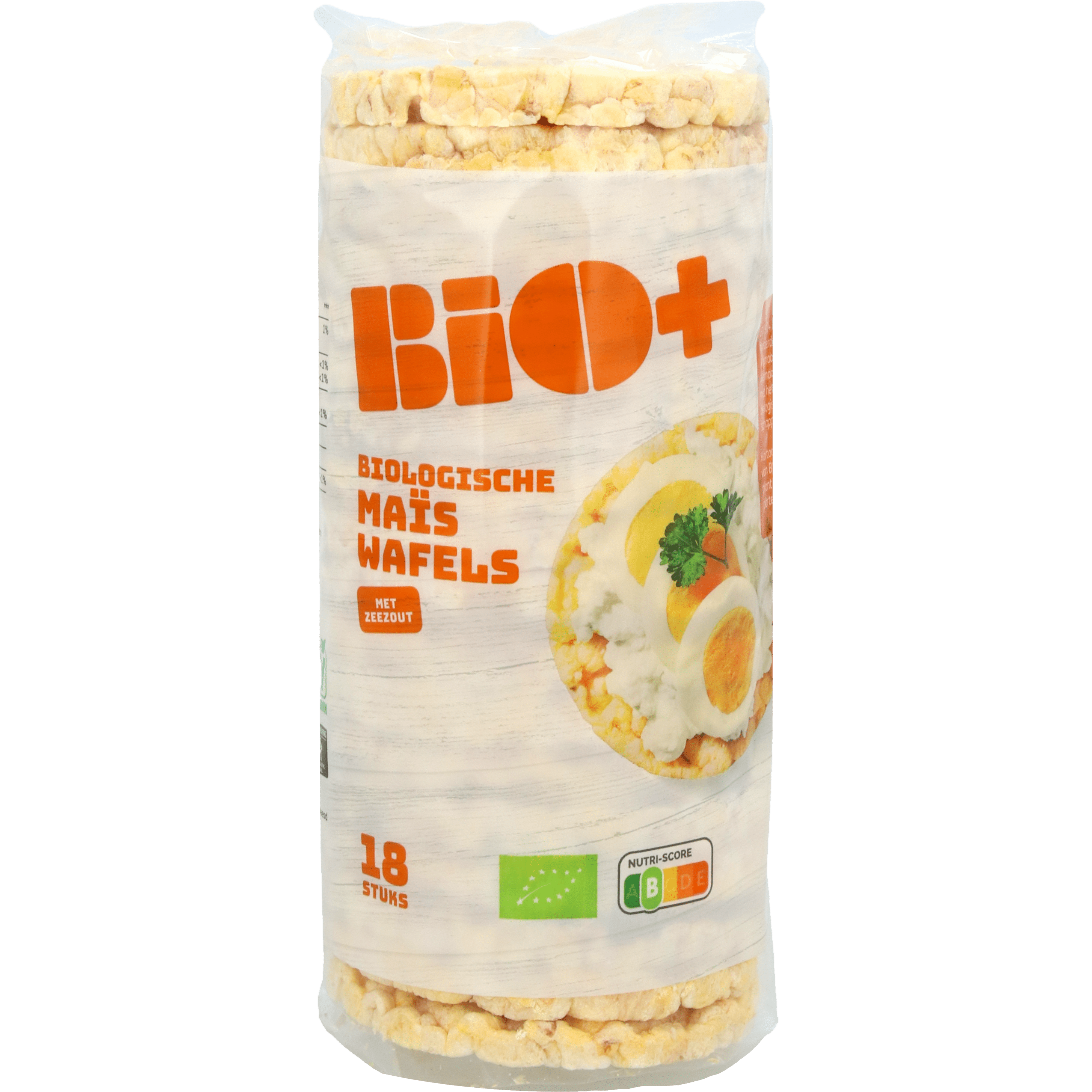 BIO+ Maiswafels met Zeezout Wikkel 130 g
