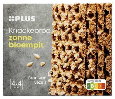 PLUS Knackebrod zonnebloempit Doos 265 g