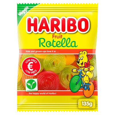 Haribo Fruit Rotella Zak 135 g
