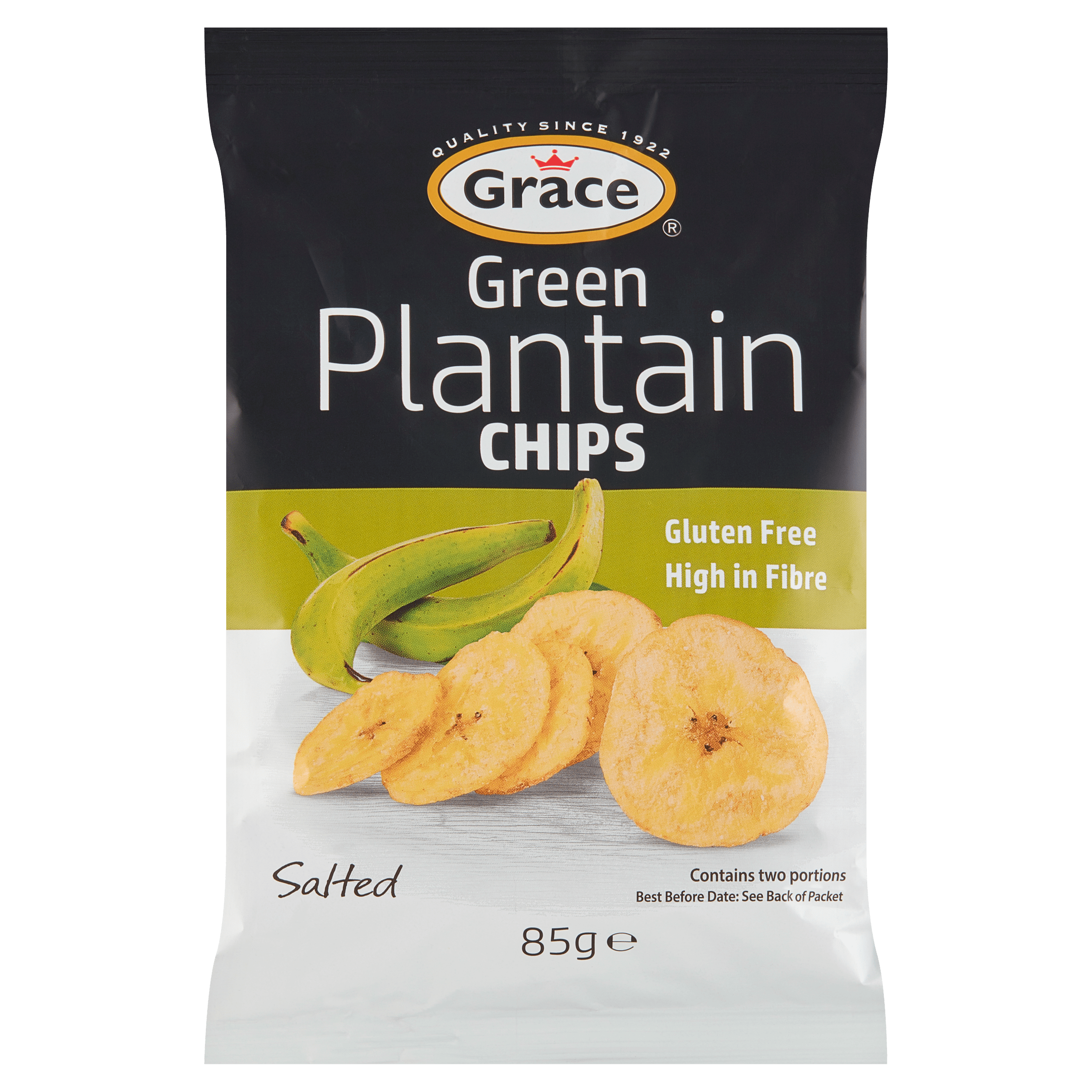 Grace Green plantain chips Zak 85 g