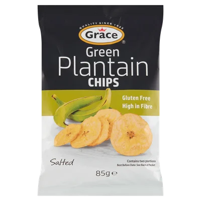 Grace Green plantain chips Zak 85 g
