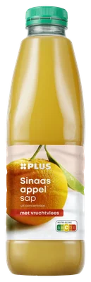 PLUS 100% zelf geperst sinaasappelsap Fles 1000 ml