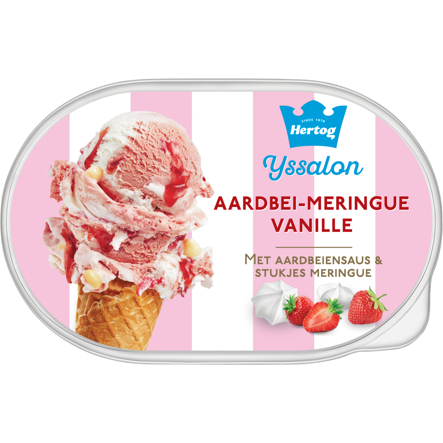 Hertog IJssalon aardbei-merengue Kuipje 825 ml
