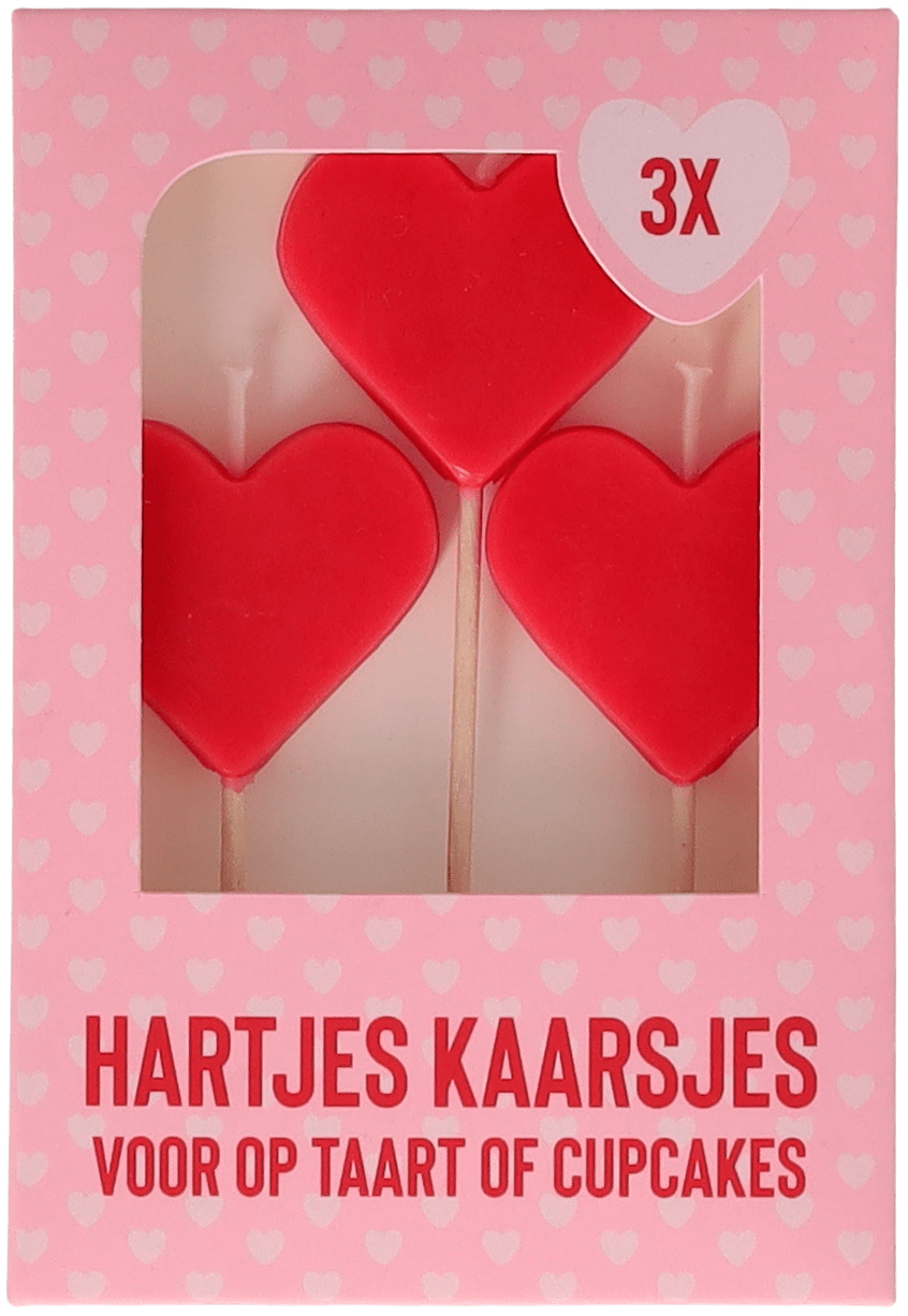 Avec Kaarsjes hart Doos 3 st