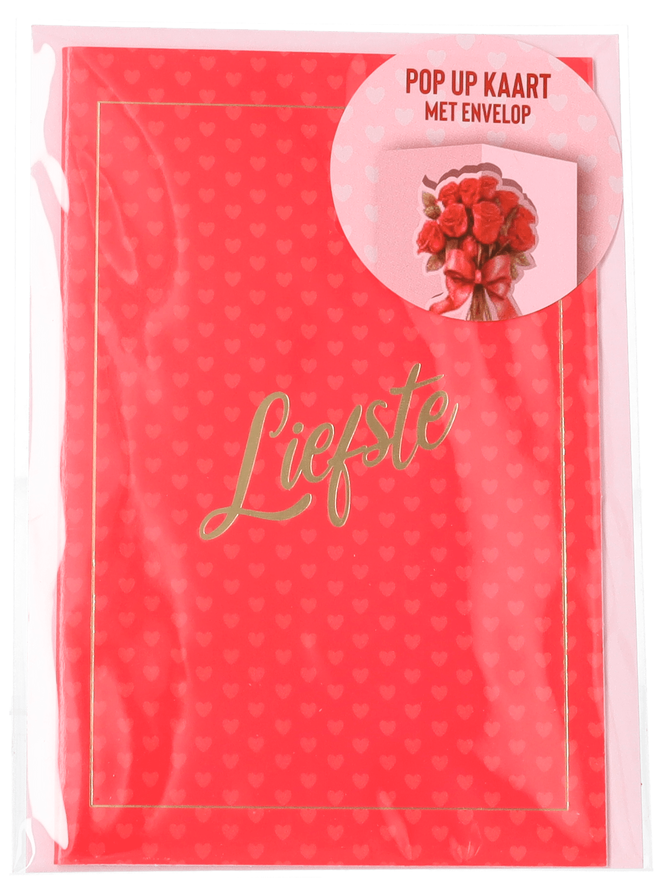 Avec Pop-up kaart bloemen Zakje 1 st