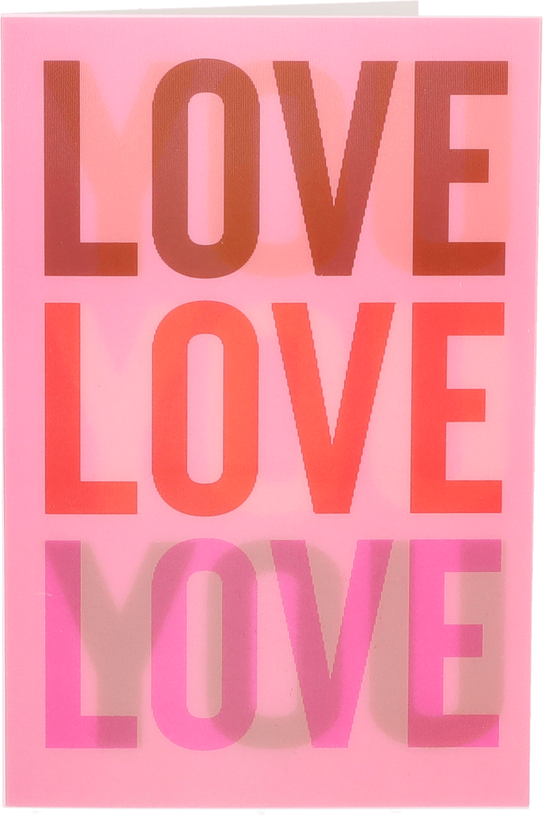 Avec Lenticulaire wenskaart love Stuk 1 st
