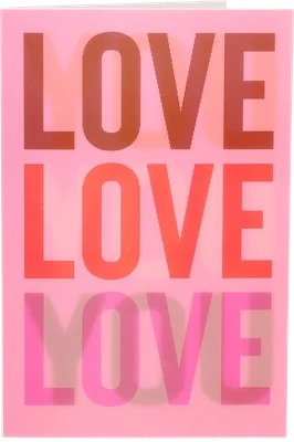 Avec Lenticulaire wenskaart love Stuk 1 st