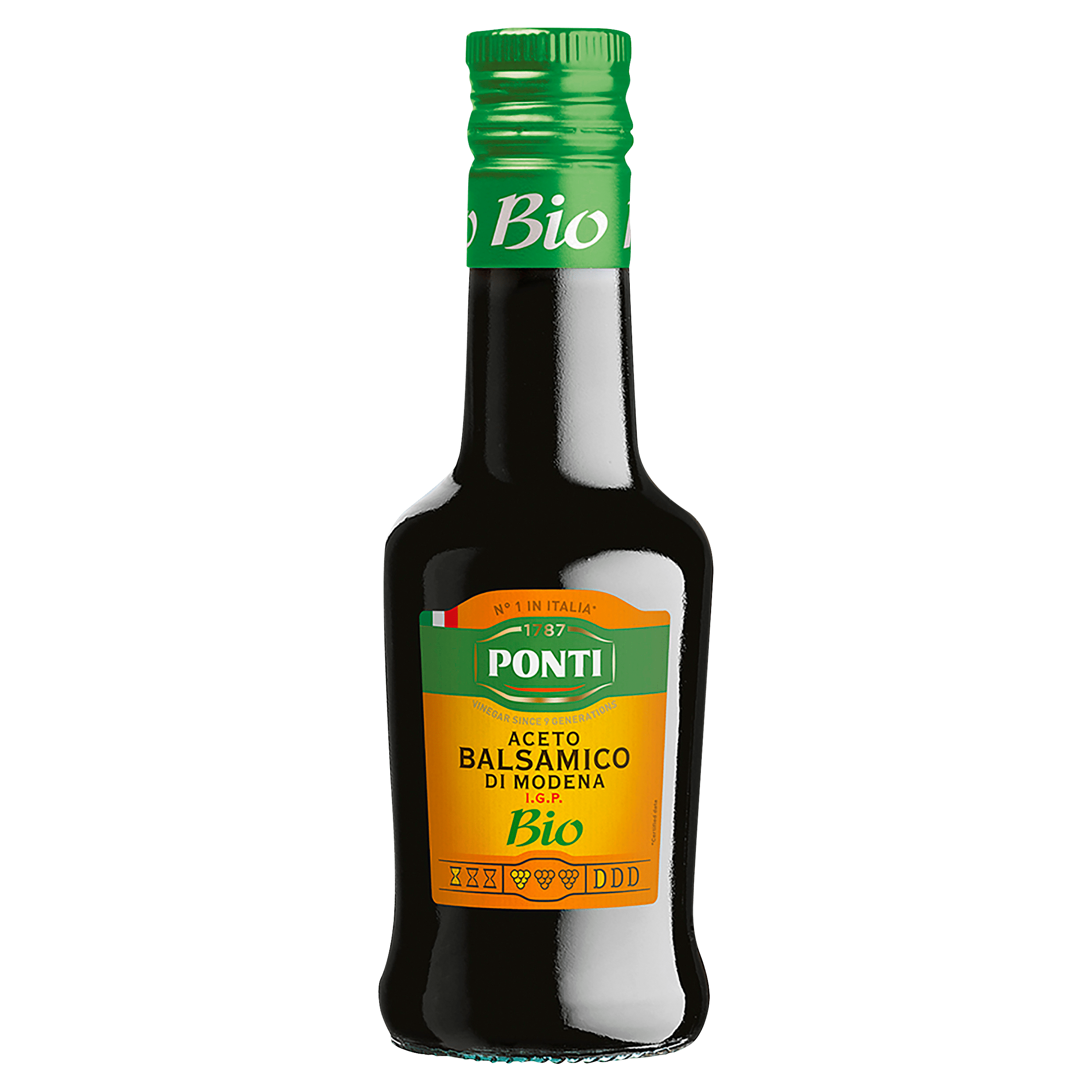 Ponti Aceto balsamico di Modena bio Fles 273 g