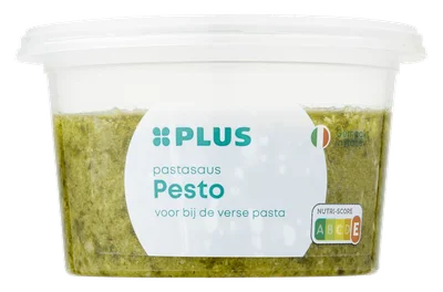 PLUS Pastasaus groene pesto Bakje 180 g