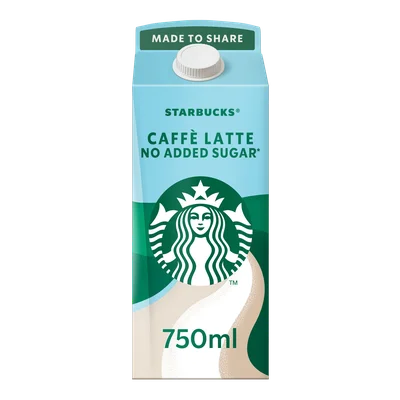 Starbucks Cafe Latte no added sugar Pak 750 ml