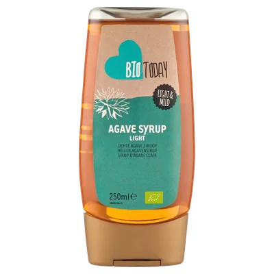 BioToday Agavesiroop licht biologisch Fles 250 ml