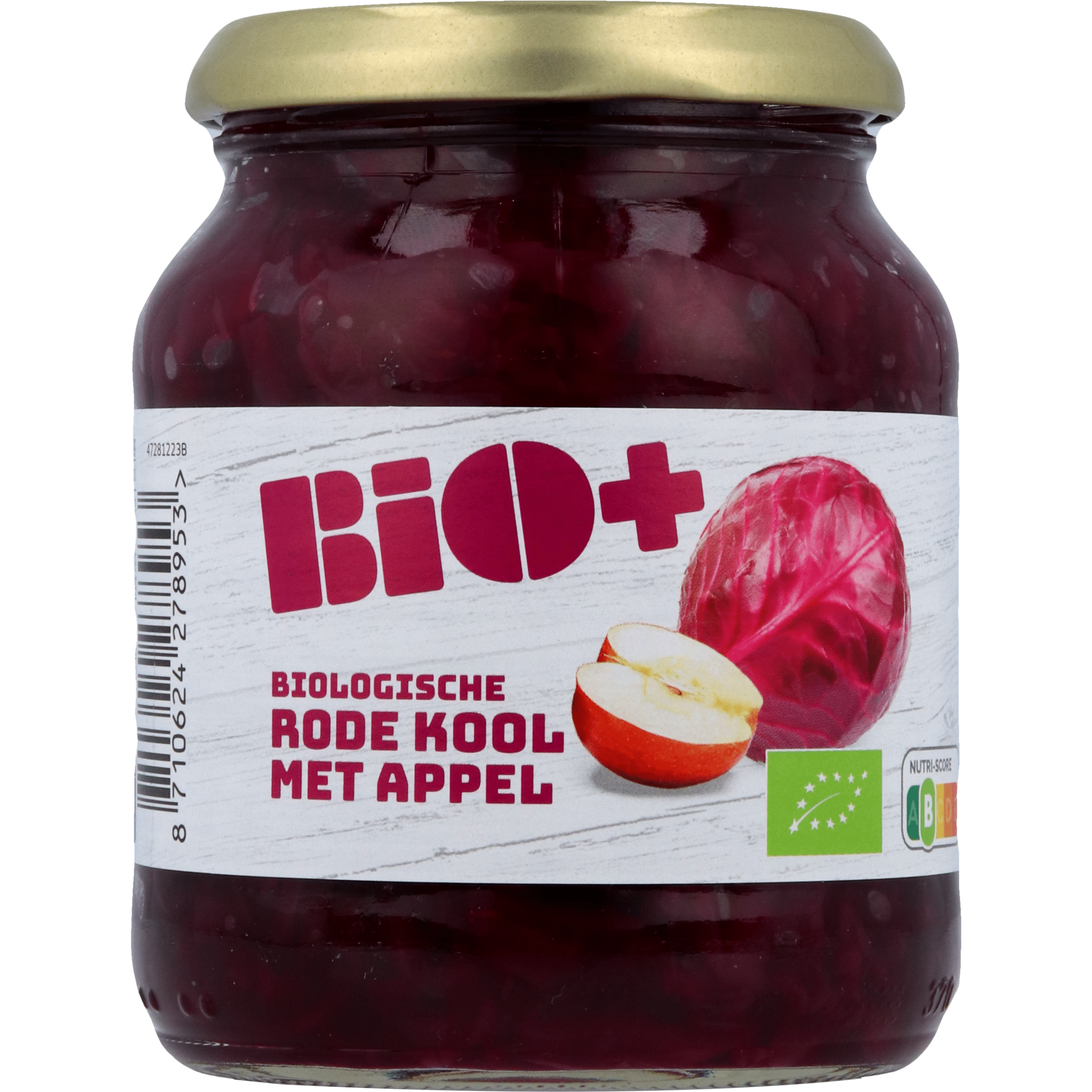 BIO+ Rode kool met appel Pot 360 g