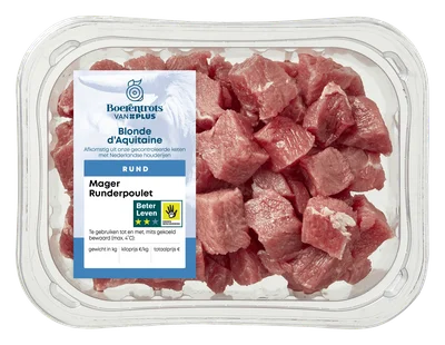 PLUS Boerentrots Mager Runderpoulet Blonde d'Aquitaine 250 gram