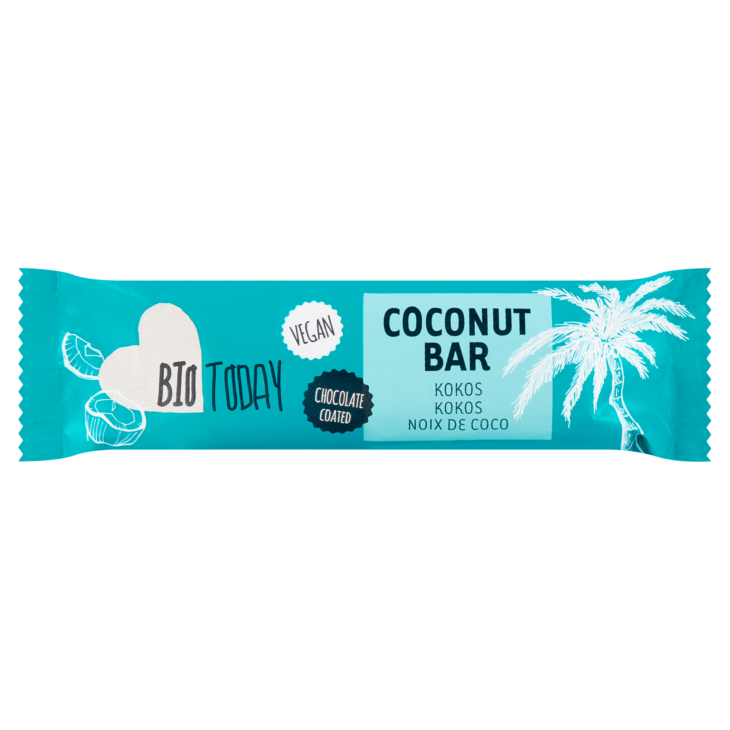 BioToday Vegan choco bar kokos biologisch Krimp 40 g