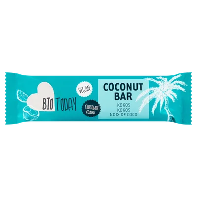 BioToday Vegan choco bar kokos biologisch Krimp 40 g