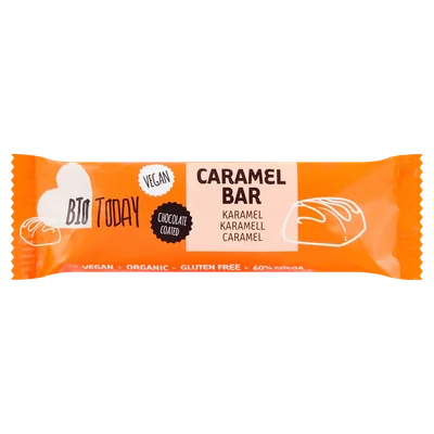 BioToday Vegan caramel bar biologisch Krimp 40 g