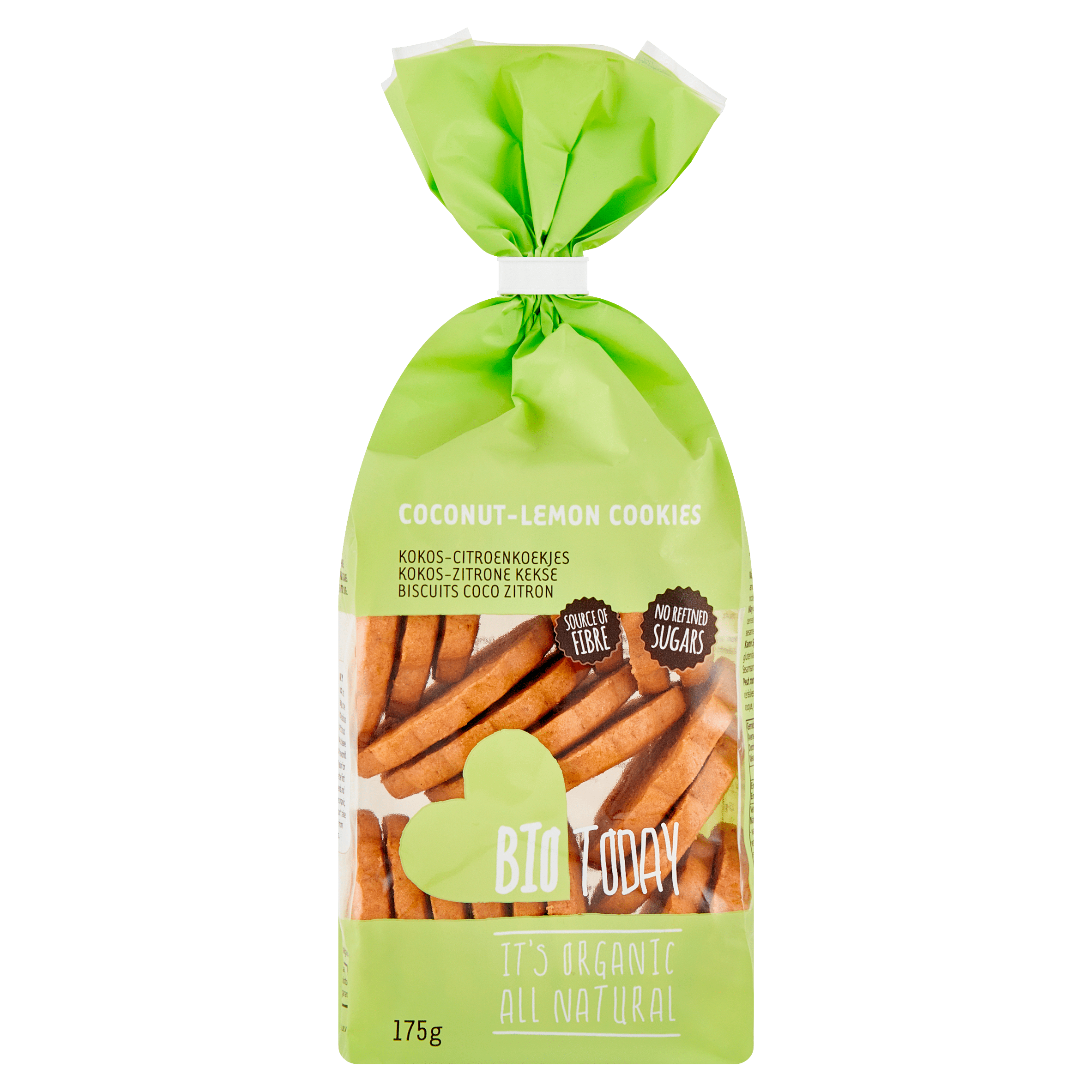 BioToday Coconut lemon cookies bio Zak 175 g