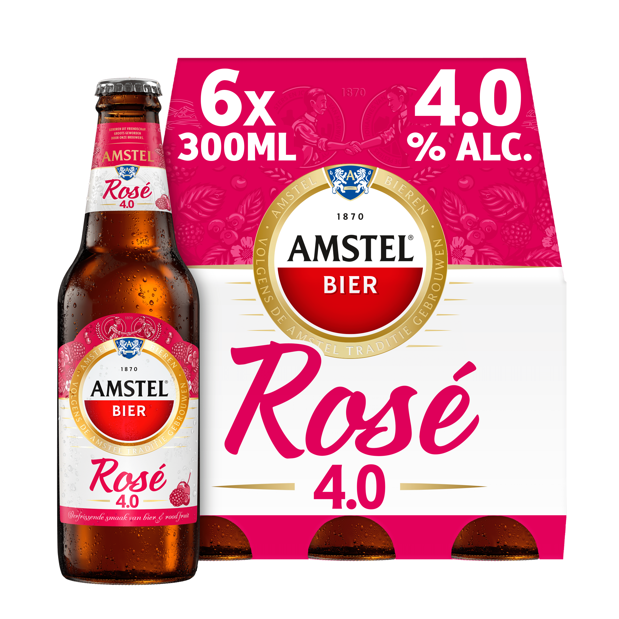Amstel Rosé bier fles Set 1800 ml