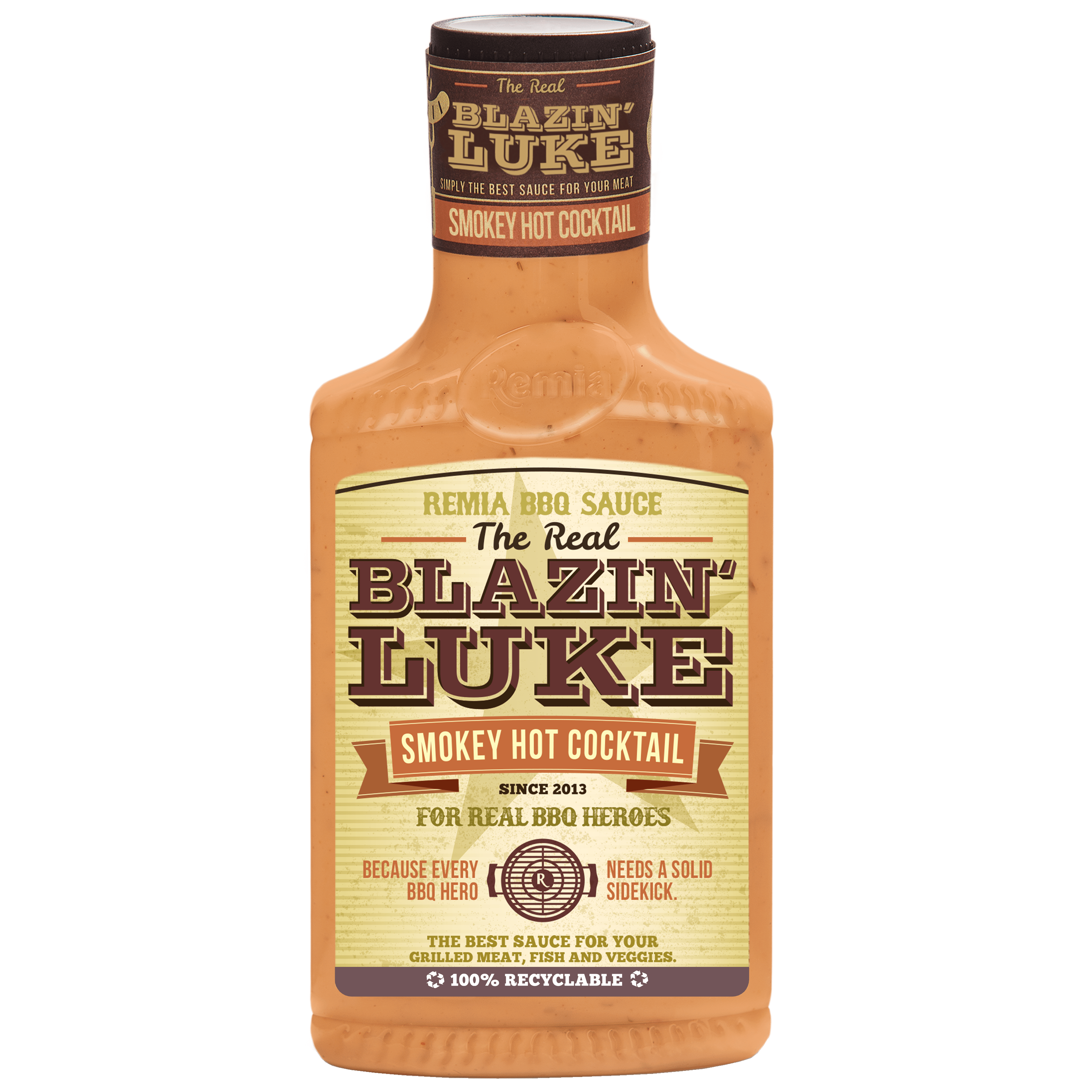 Remia BBQ Smokey Hot Cocktail Fles 450 ml