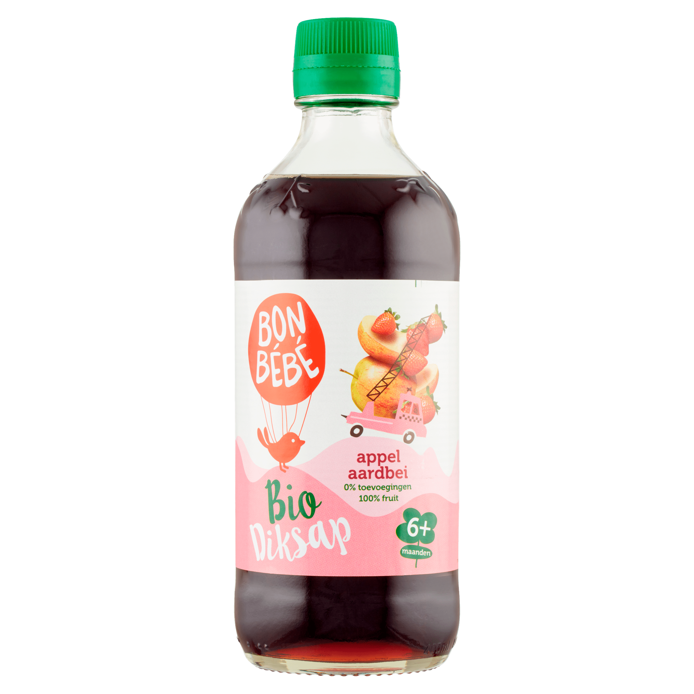 Bonbebe Diksap appel aardbei bio Fles 400 ml