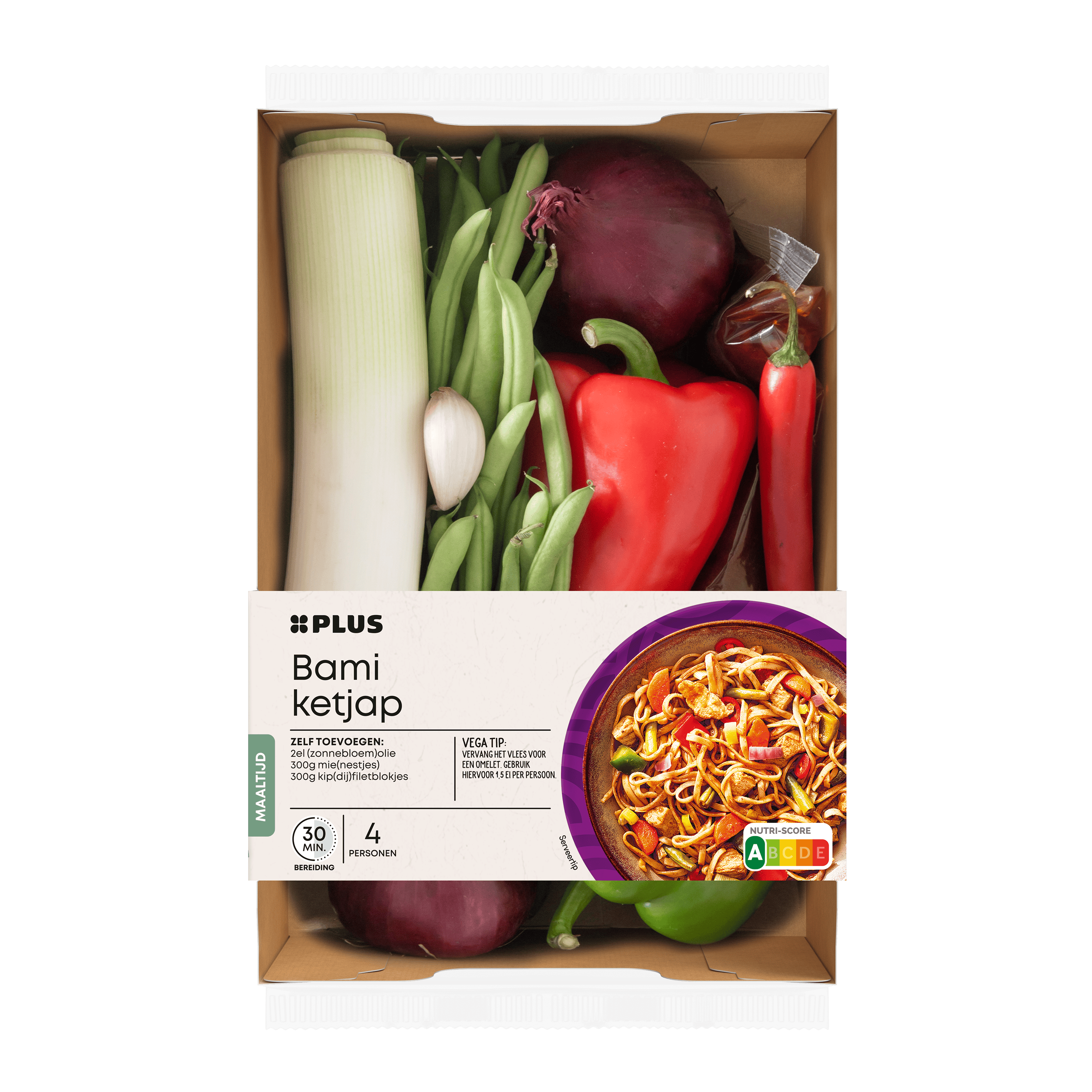 PLUS Verspakket Bami ketjap Tray 994 g