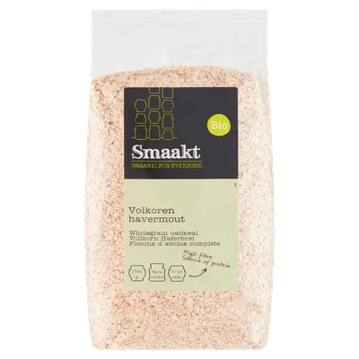 Smaakt Volkoren havermout XL biologisch Zak 1500 g