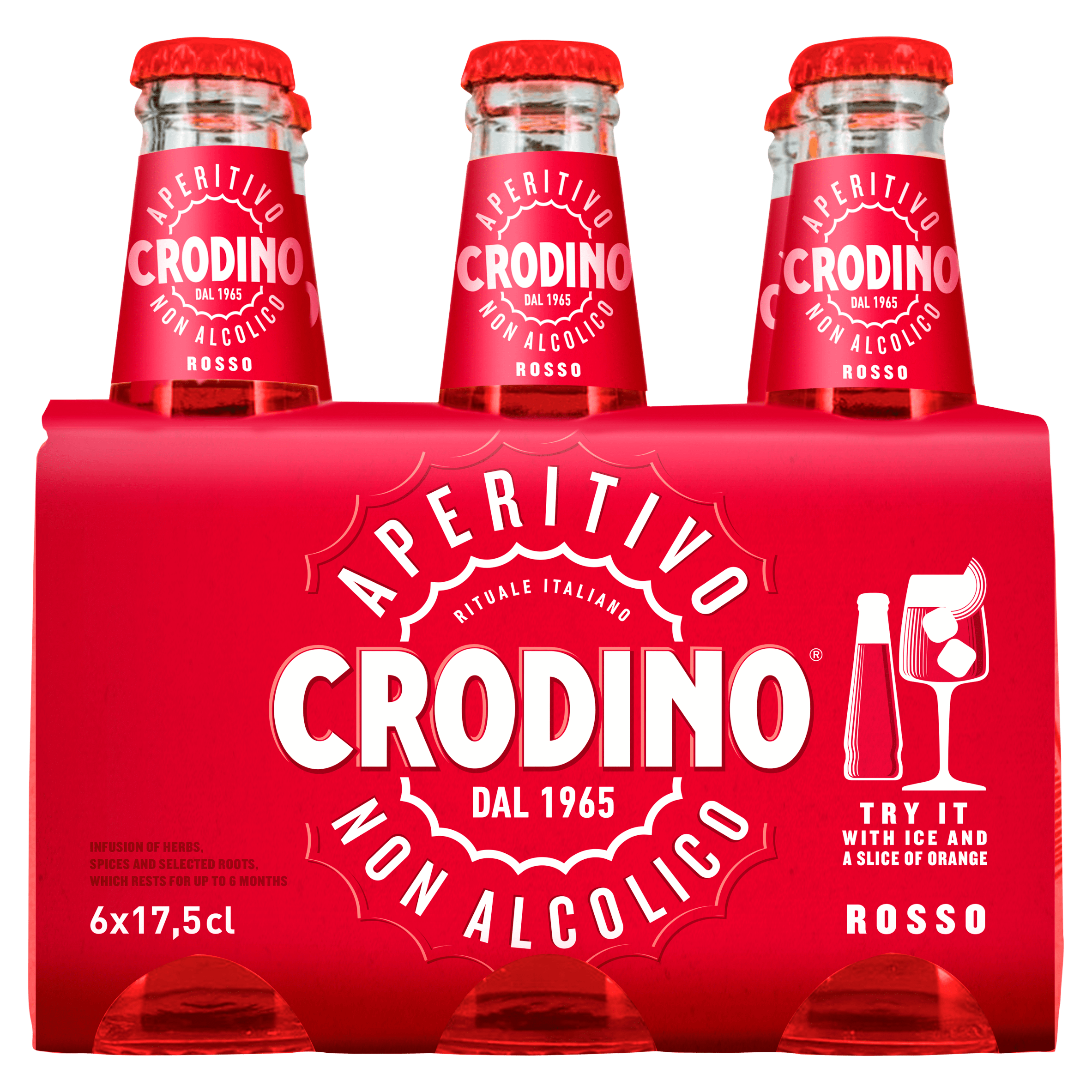 Crodino Crodino Rosso Doos 1050 ml