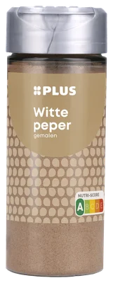 PLUS Witte peper Pot 60 g