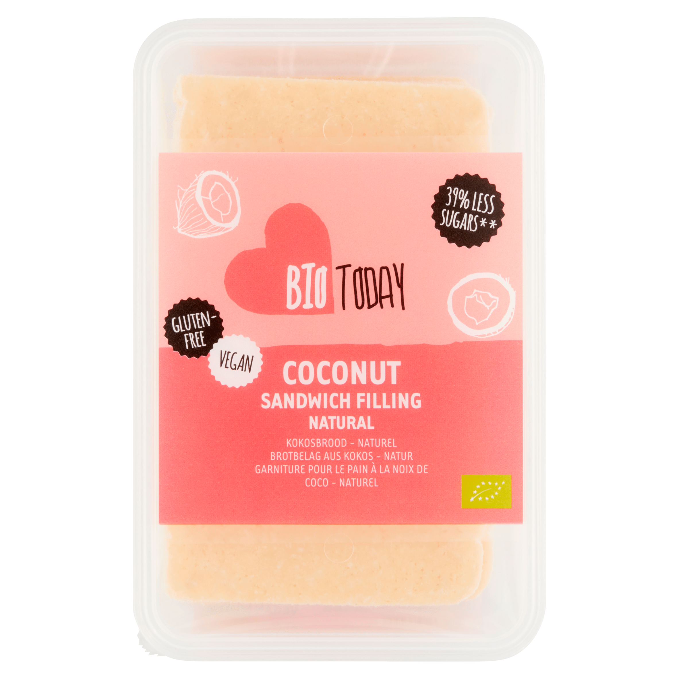 BioToday Kokosbrood naturel biologisch Kuipje 220 g