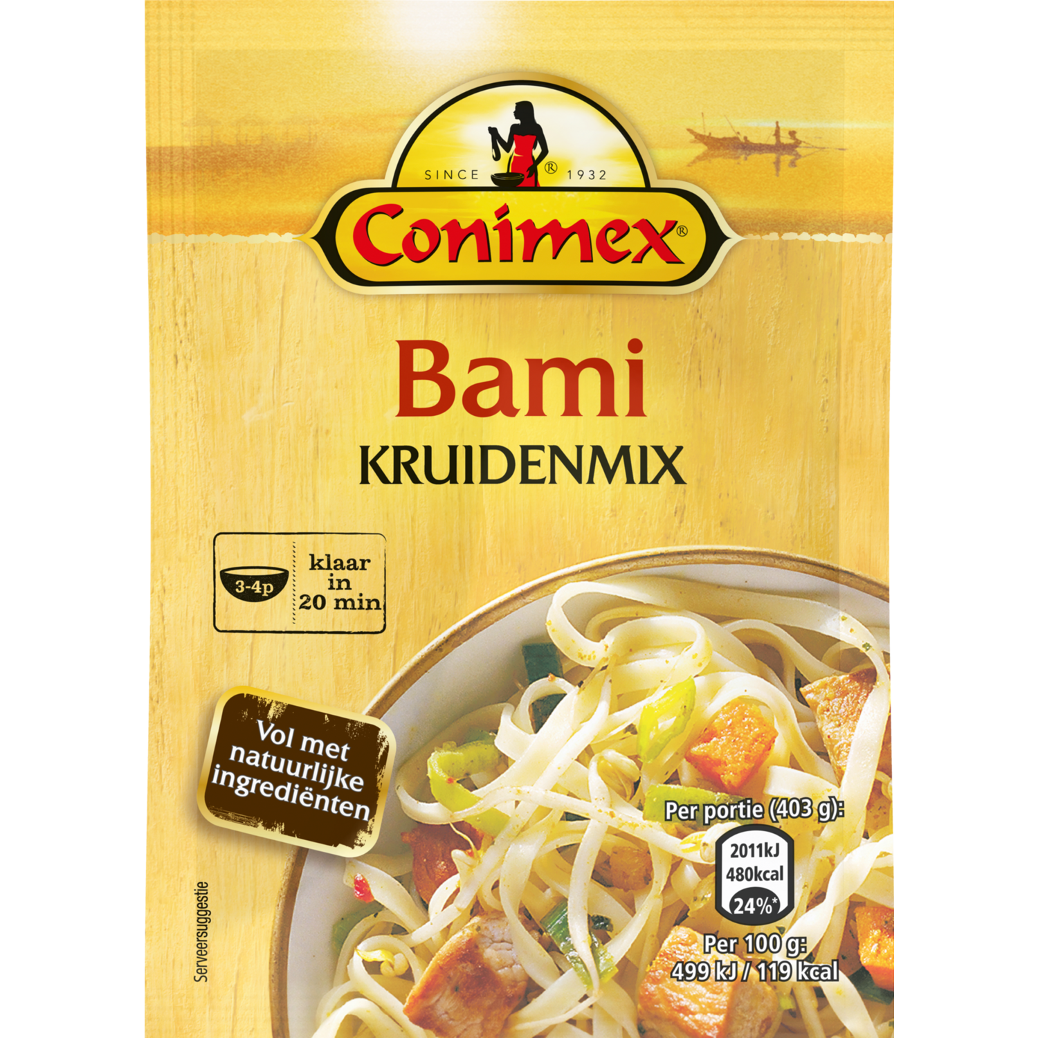 Conimex Kruidenmix voor bami Zakje 19 g