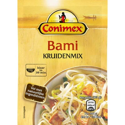 Conimex Kruidenmix voor bami Zakje 19 g