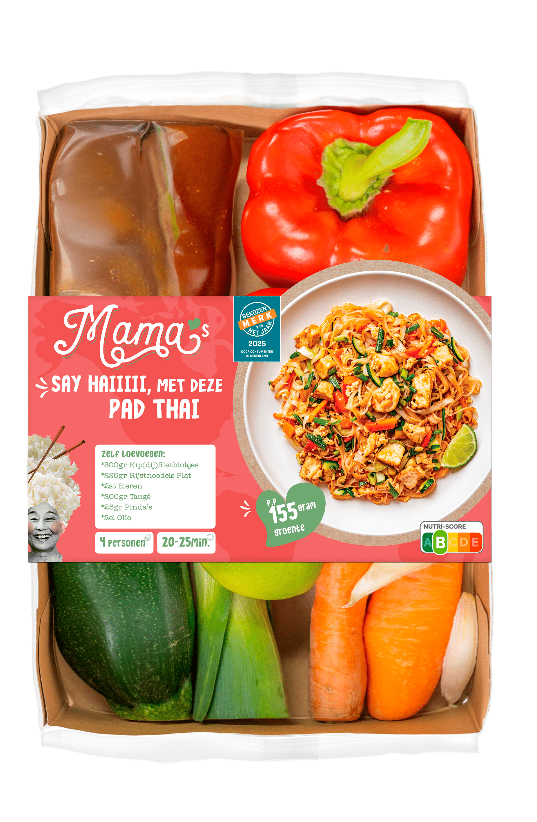 Mama's Maaltijden Verspakket Pad Thai Bakje 910 g