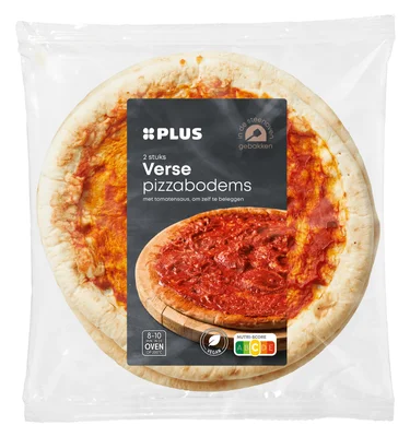 PLUS Duo-bodem met tomatensaus Krimp 530 g